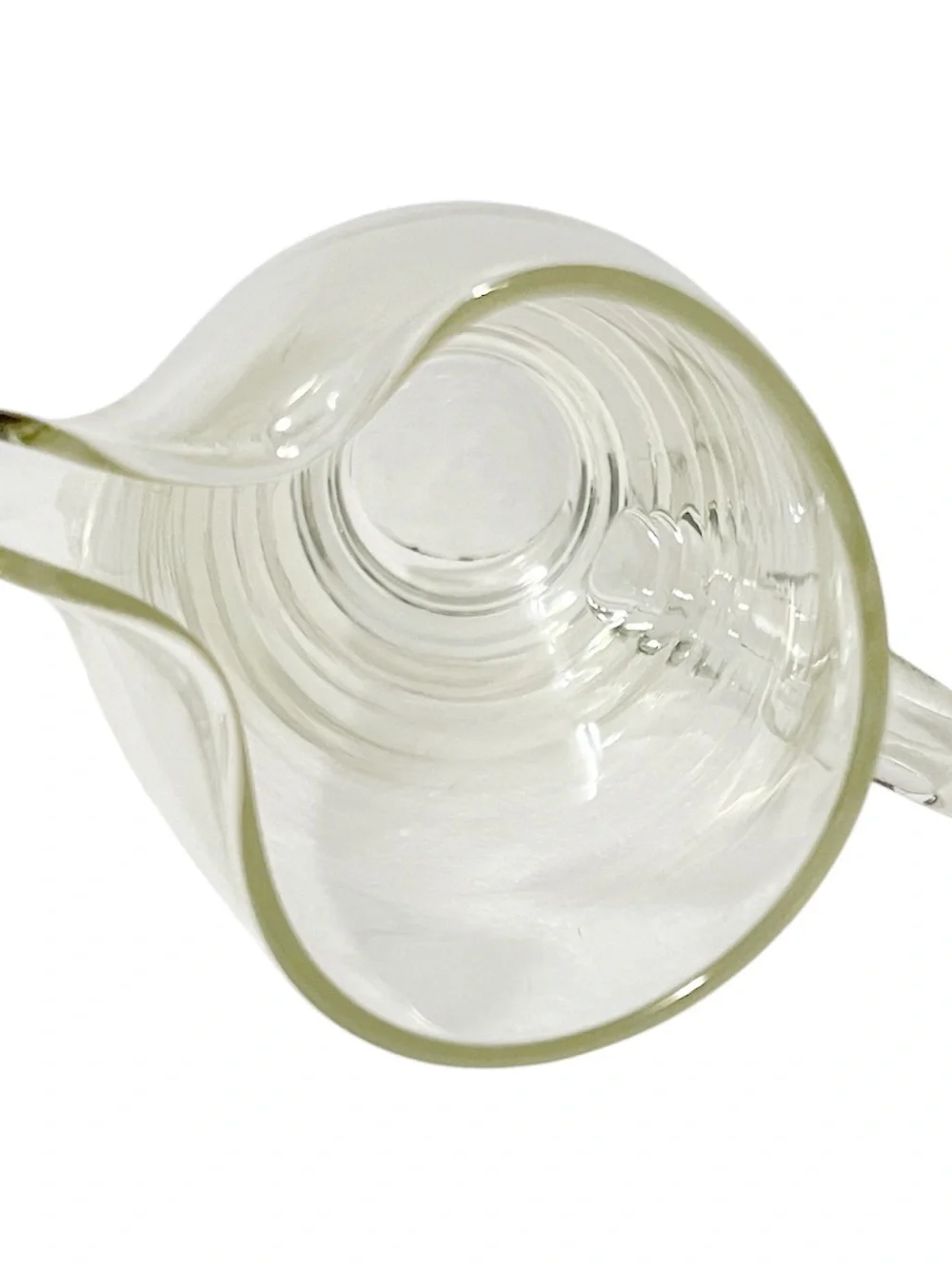 VTG Martini/Cocktail Pitcher Clear Glass MCM 1960s Tall Slim Pinched Spout